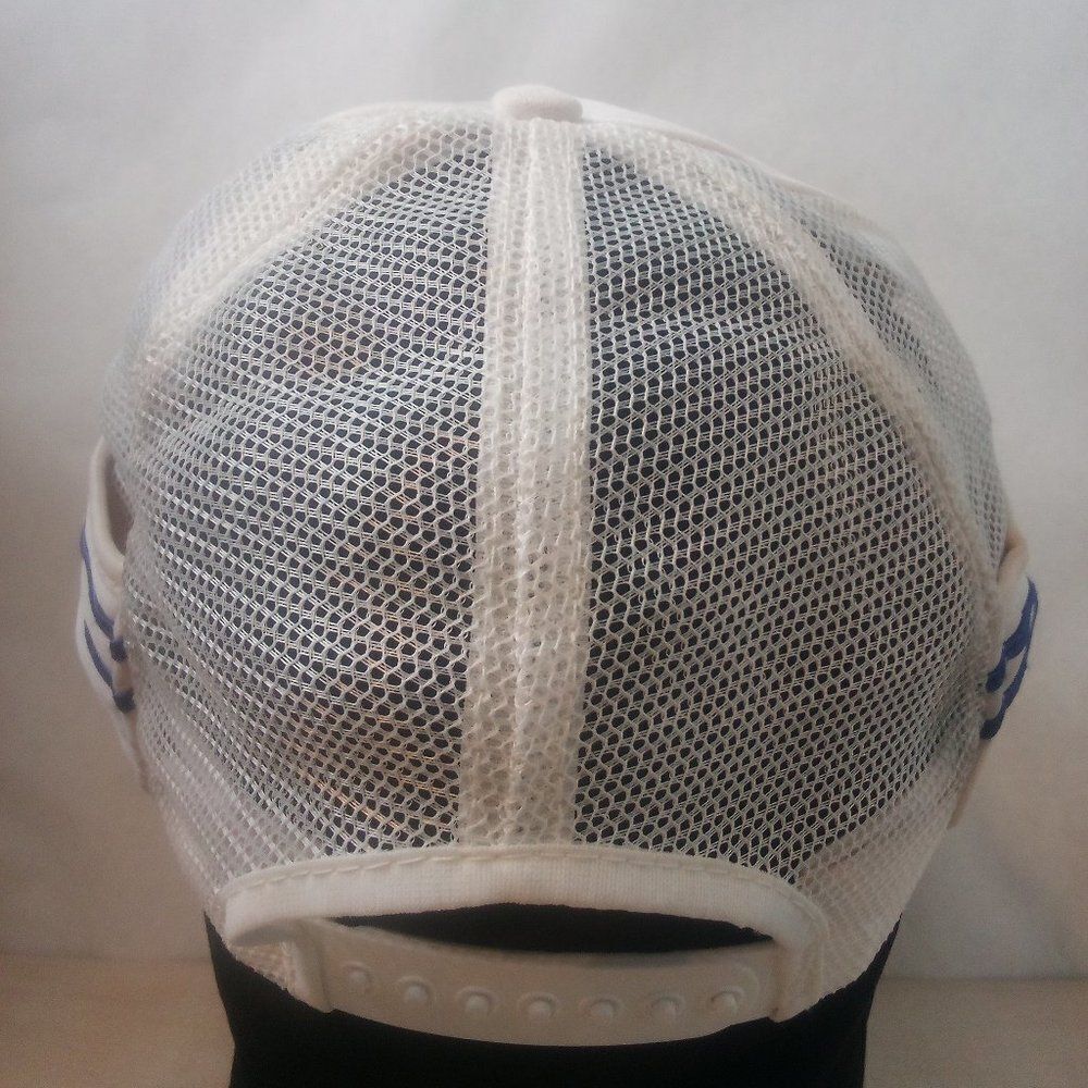 Vintage Delco Electronics Striped Snap Back Trucker Hat View 4